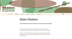 Desktop Screenshot of malerfliedner.de