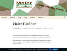 Tablet Screenshot of malerfliedner.de